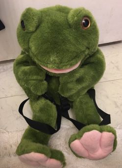 Frog backpack (can be used as a puppet)