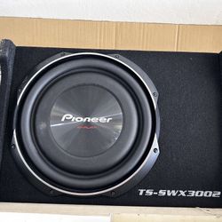 Pioneer Subwoofer And Boss Amp