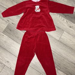 Vintage 90s bear outfit 2 piece size 3t
