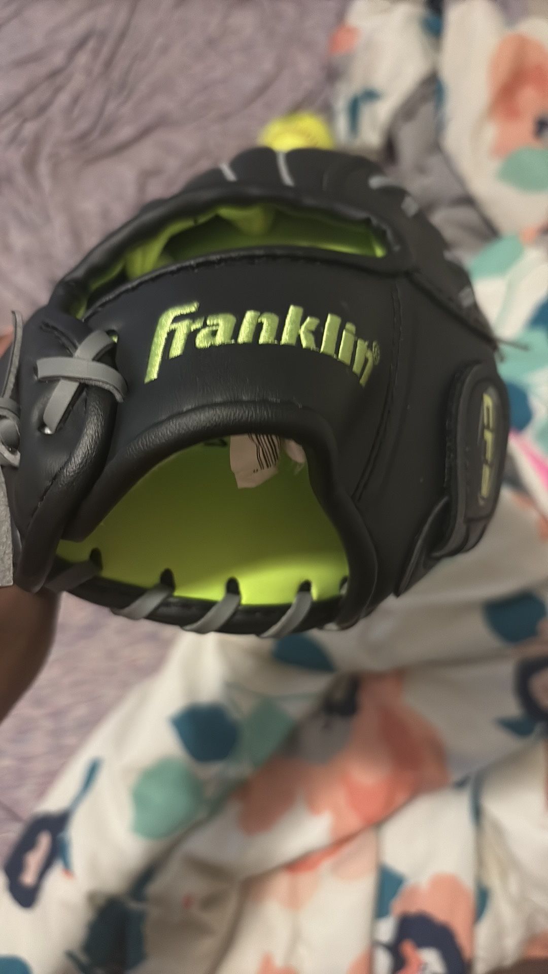 Franklin Black And Yellow Softball/Baseball Glove