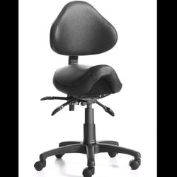 Ergonomic Saddle Stool Chair with Backrest
