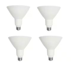 90-Watt Equivalent PAR38 Non-Dimmable CEC Tier 2 Flood LED Light Bulb Bright White (4-Pack)