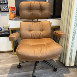 Office Chair, Ergonomic Big and Tall Computer Desk Chairs, Executive Breathable Suede Chair with Adjustable High Back, Lumbar Support Swivel PC Chair 