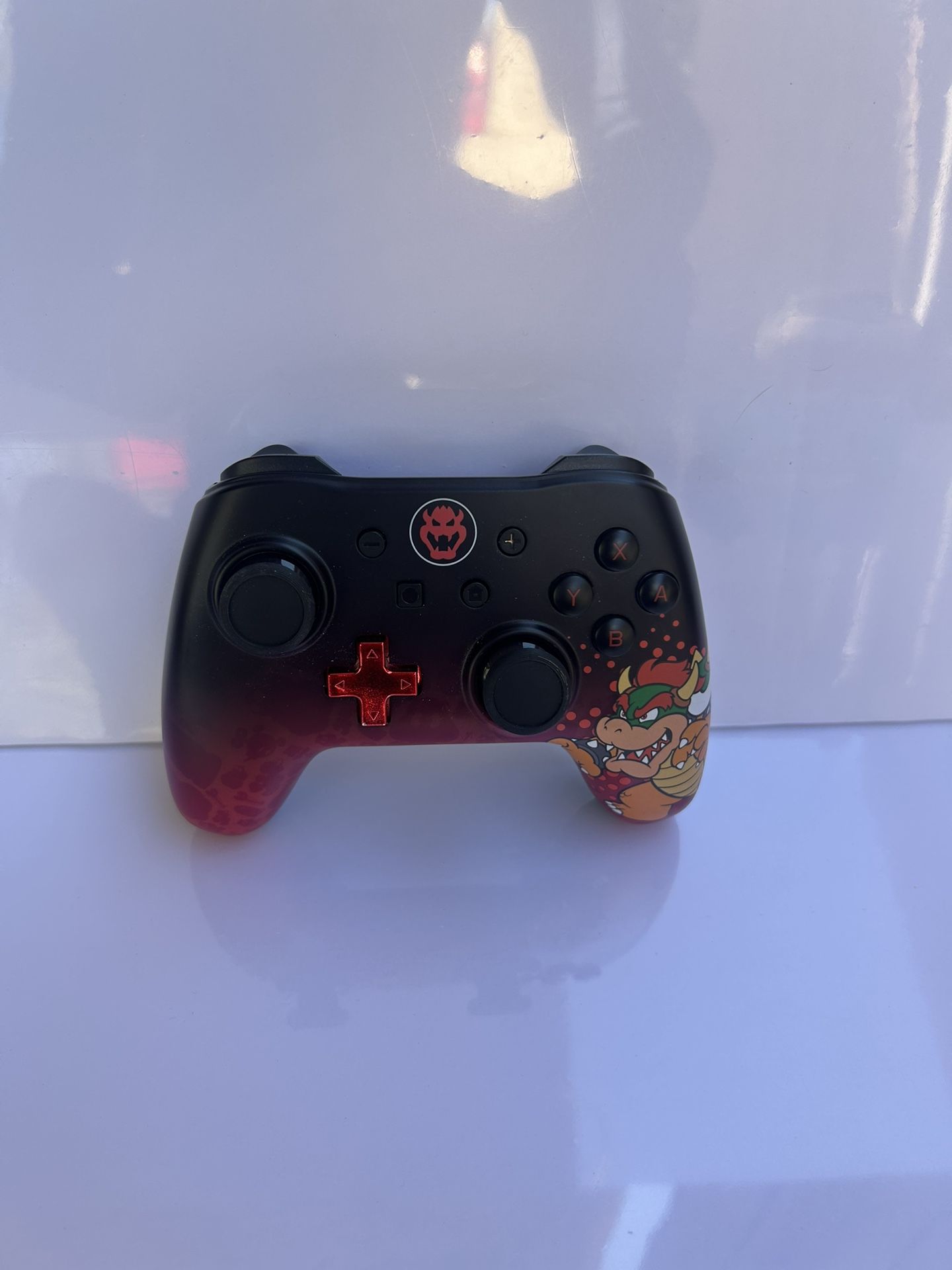 Nintendo Switch Bowser Fade Black/Red Enhanced Wired Controller
