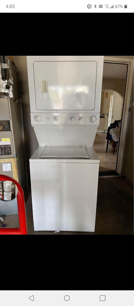 All White Stackable Washer And Dryer