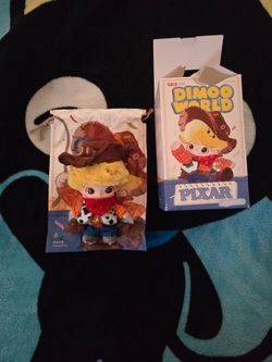 Pop Mart Dimoo World Pixar Series Toy Story Woody Plush Pendant Keychain