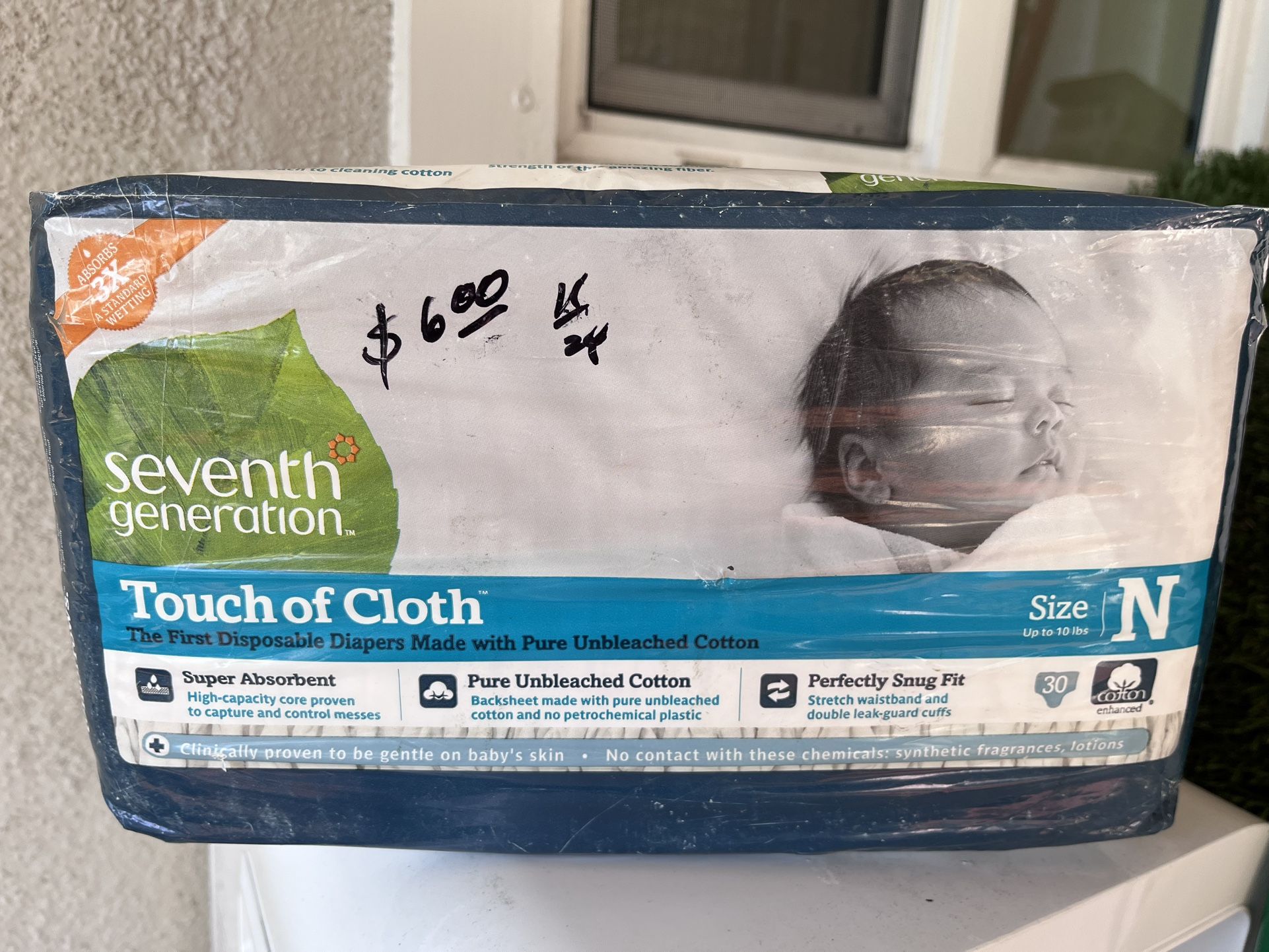 3 packs of newborn diapers 