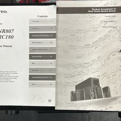 Onkyo AV Receiver/ The Bose Acoustimass 15 Home Theatre System 