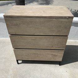 3 Drawer dresser Weathered Brown oak