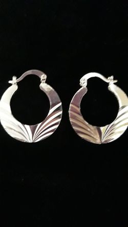 Silver PLATED "" HOOP"""