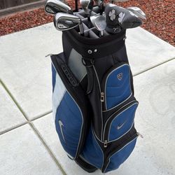 Nike Golf Bag, 11 Clubs Total Golf Set 