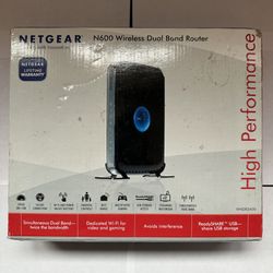 NEW NETGEAR Wi-Fi Router Wireless N600 Dual Band Router WNDR3400 CIB