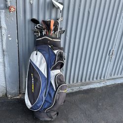 Complete Golf Club Set – TaylorMade Driver, Cleveland Wedges, Irons + Bag