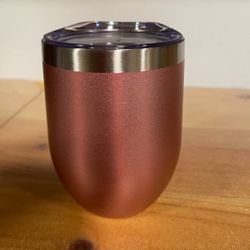 12oz Red Rose Wine Tumbler