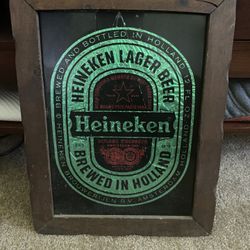 Heineken beer sign