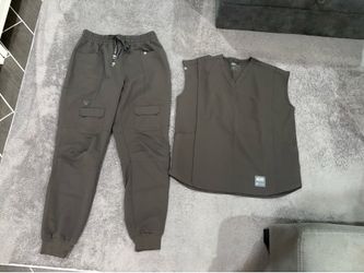 Large FIGS Star Wars Grey Scrub Set