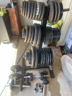 Vintage weight plates