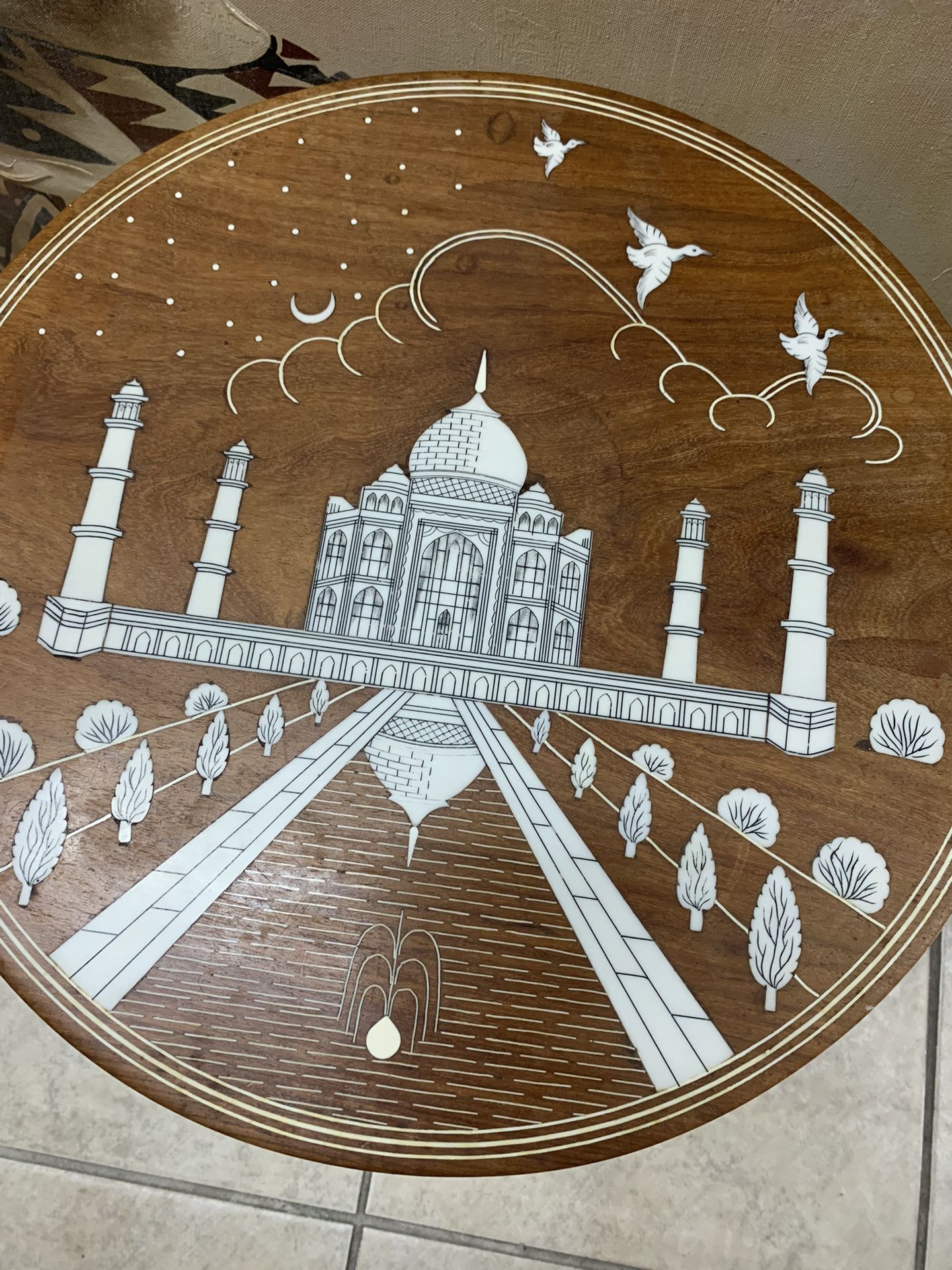 Taj Mahal Bone inlay Coffee table