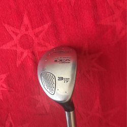 Adams Idea 3 hybrid 17* regular flex graphite shaft