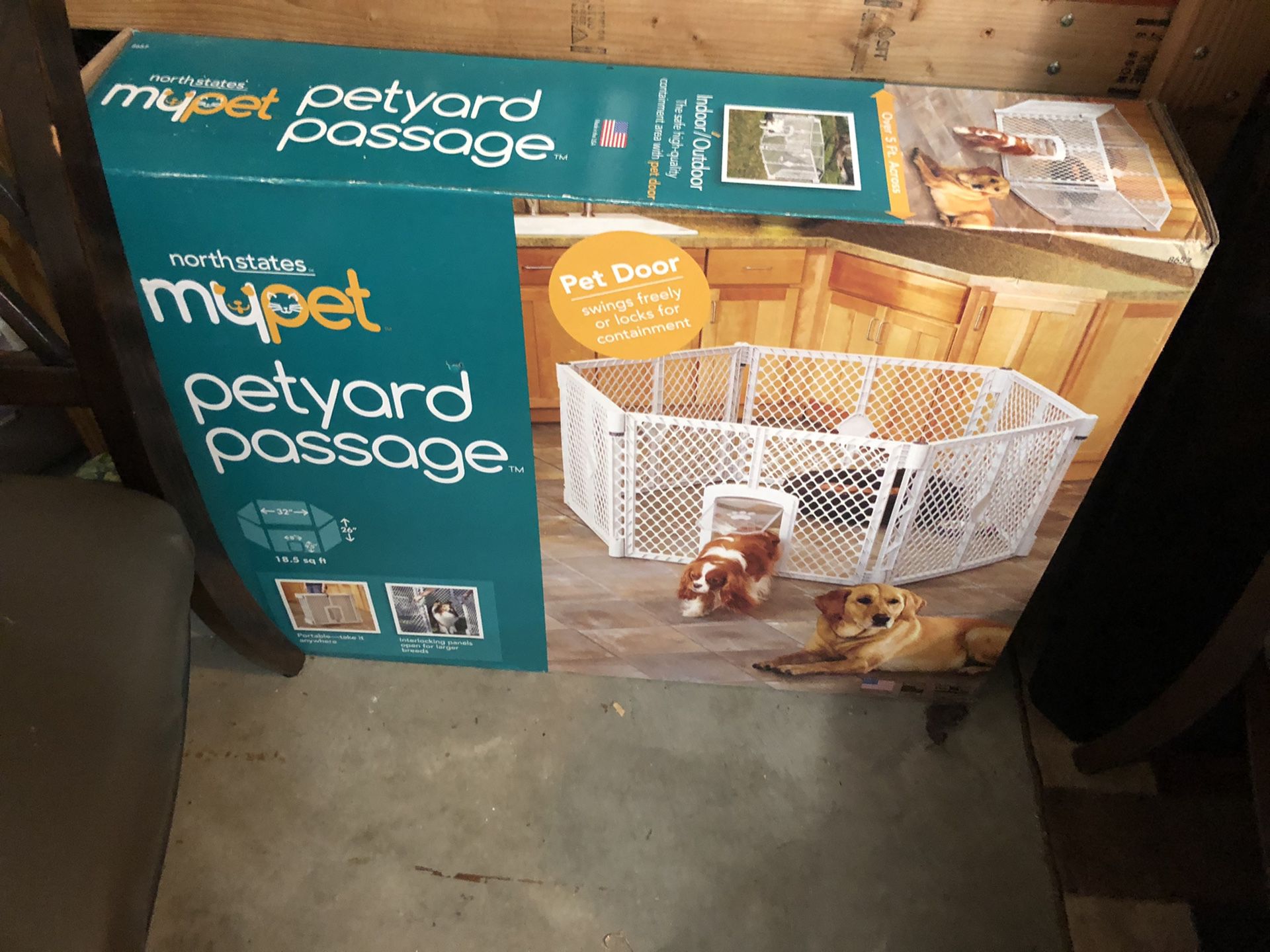 Pet yard gate . REDUCED. New in box