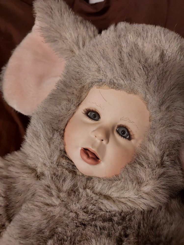 ANNE Geddes LARGE baby Doll Bunny Plush Toy 24' 
