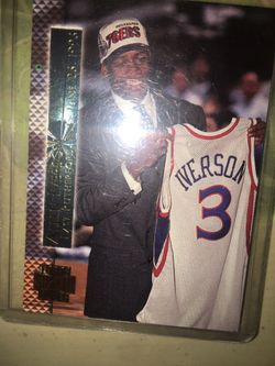 2 mint Alan Iverson rookie cards rare but productive