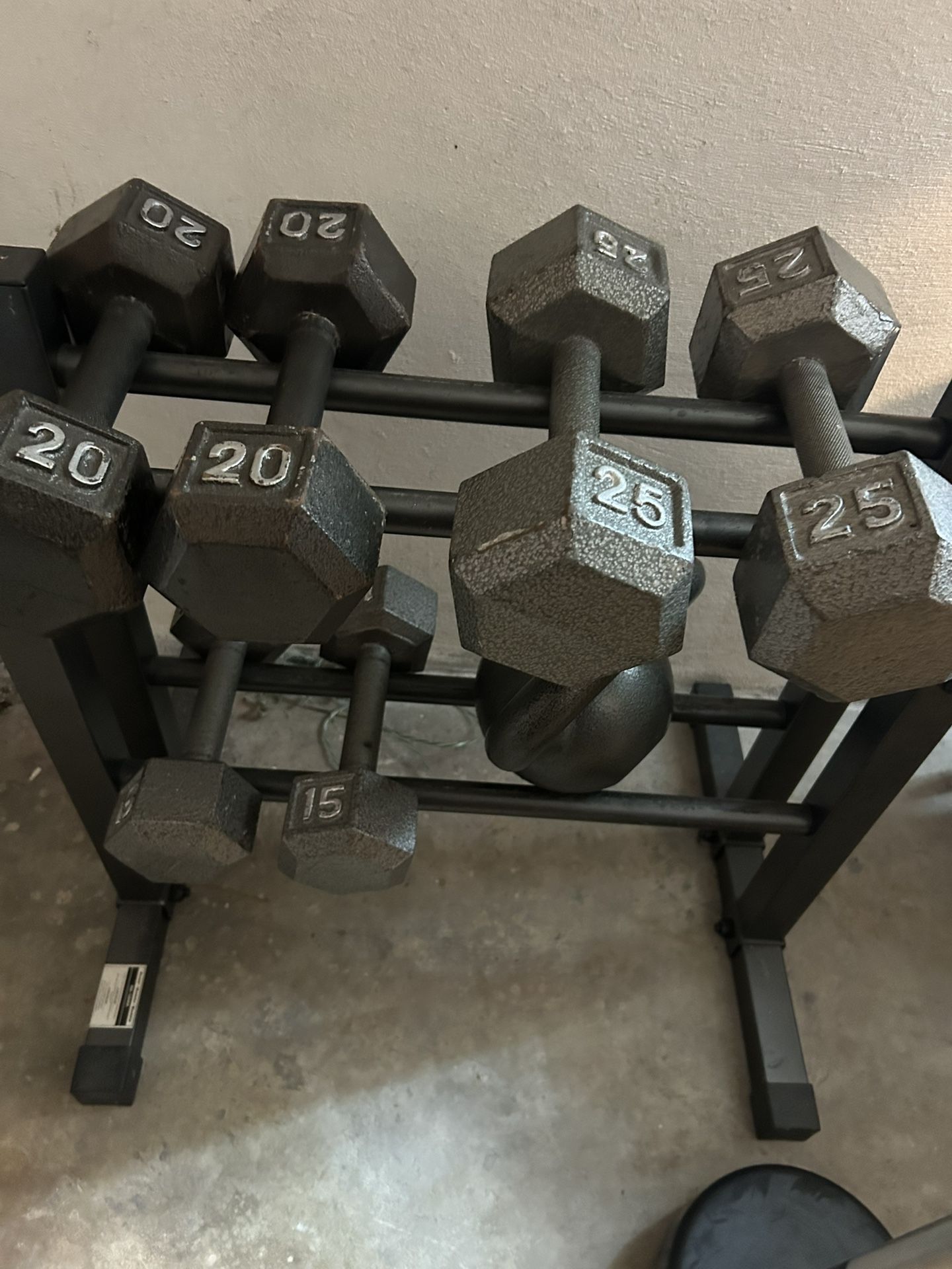 Dumbbells, Kettlebell & Barbell (Like new)