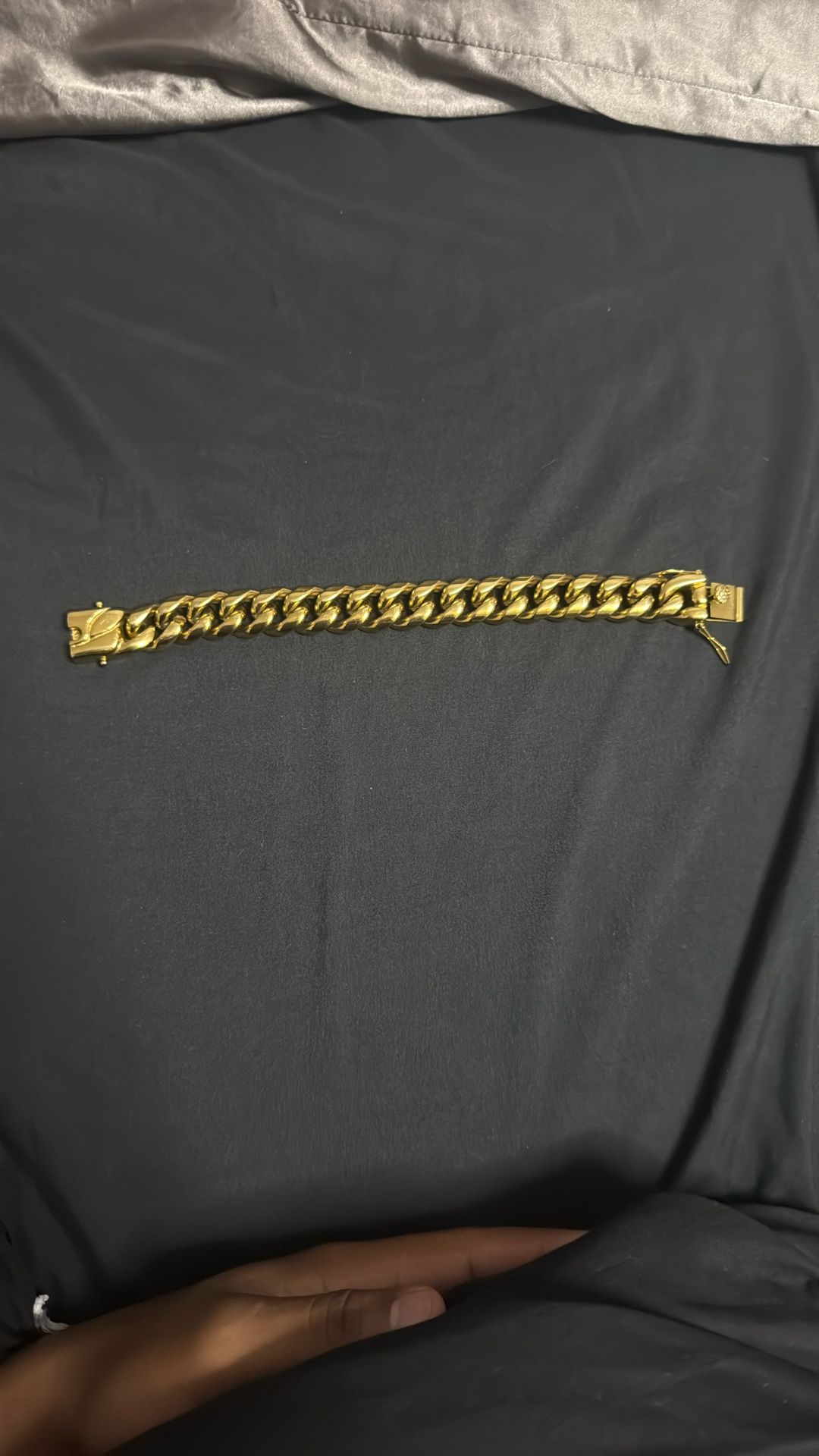Fake Gold Plated Cuban Link Bracelet