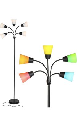 Tall Lamp With Interchangeable Parts 