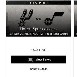 SPURS TICKETS FOR SALE