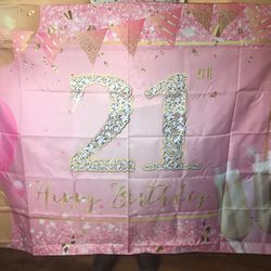 21st Birthday Banner