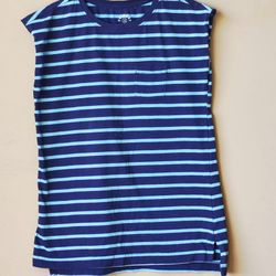 Primary Sleeveless Top T Tee Shirt girls size 12 pocket