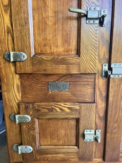 Antique Wooden Ice Box