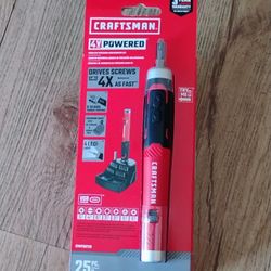 CRAFTSMAN Electric Screwdriver Cordless 25 Piece 