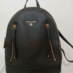 MK Women Black Backpack 