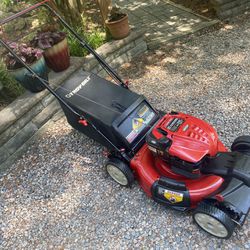 21 Inch Troy Built, Self-Propelled Bagging And Mulching Mower In Excellent Condition!
