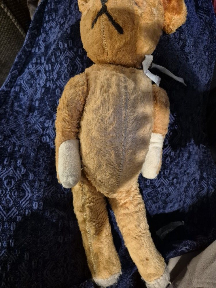 Antique Articulated Teddy Bear Golden Mohair