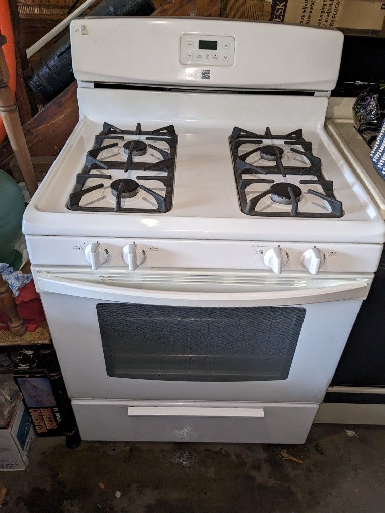 Kenmore Gas Stove With Oven And Warming Drawer 30" Wide