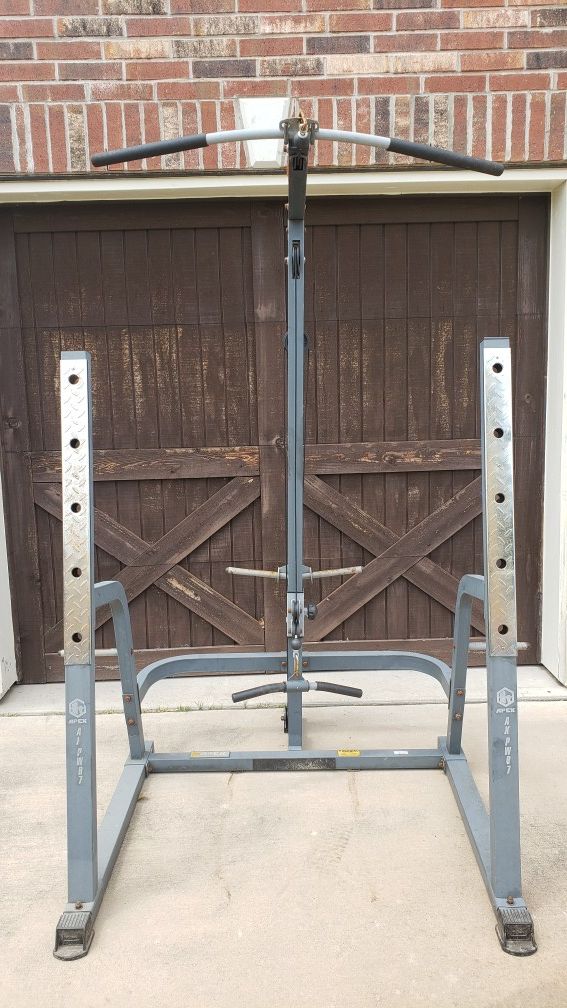 Apex AXPWR7 squat lat bench cage for Sale in Mansfield, TX OfferUp