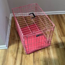 🌸 Pink Dog Cage - Gently Used, Great Condition! 🐶
