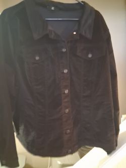 Black velvet jacket
