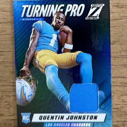 2023 Zenith Quentin Johnson Turning Pro Patch Holo RC #TPM-QJN Chargers