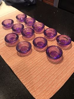 Glass tealight candle holders(12)