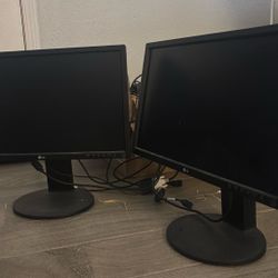 2 Great Condition Desktop Screens - LG