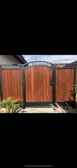 I made custom gates, fences