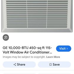 GE 10k Btu 110 And 6000 Btu 2fer