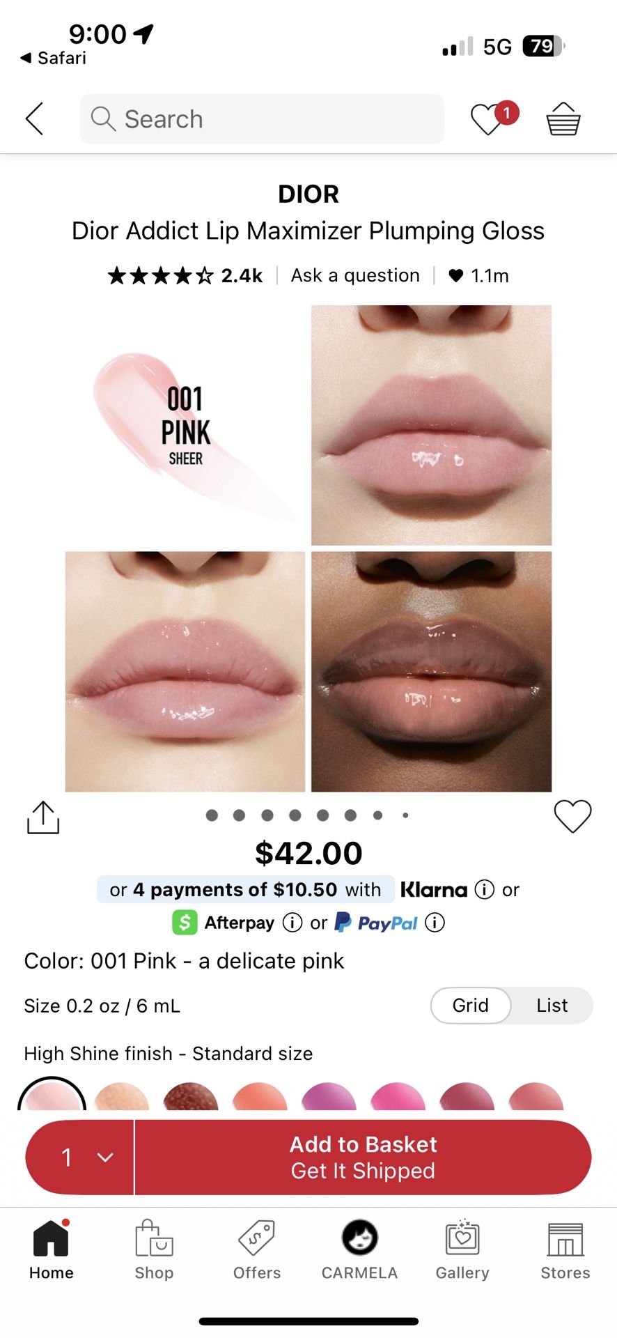 Dior Lip Maximizer 001