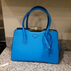 NWOT “Turquoise Satchel with Gold Hardware”