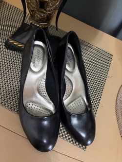 Aex Flex Comfort Black Pump Heels