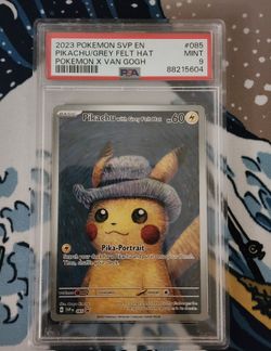 Grey Felt Hat Pikachu Promo PSA 9